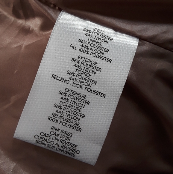 Calvin Klein Pink Rose Gold Puffer Vest Size XS - Picture 9 of 10